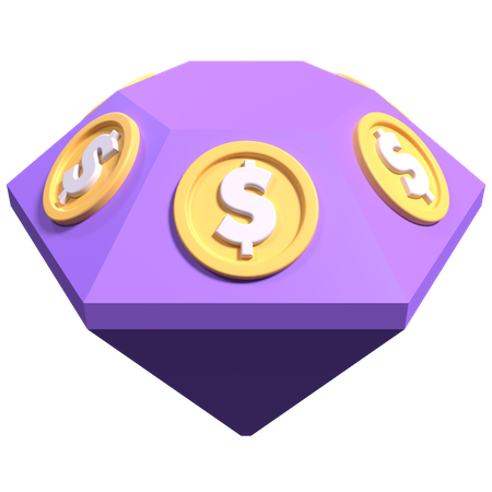 Dollar-Juwel  3D Icon