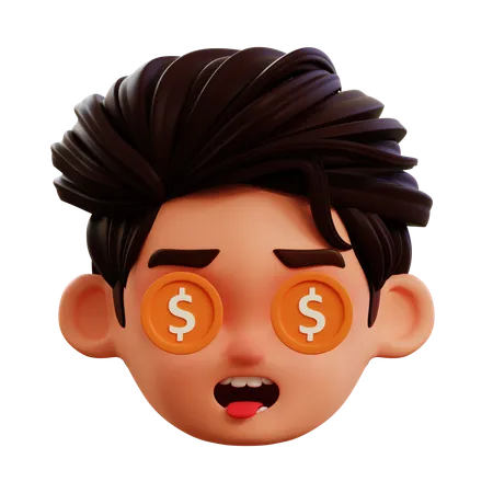 Dollar Emoji  3D Icon
