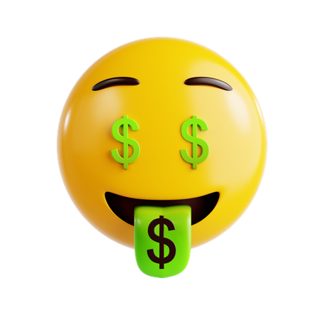 Dollar Emoji  3D Icon