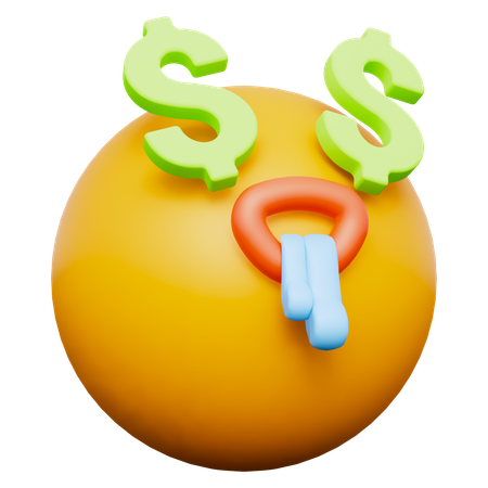 달러 이모티콘  3D Icon