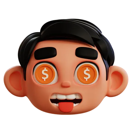 Dollar Emoji  3D Icon