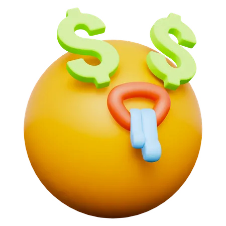 Dollar Emoji  3D Icon
