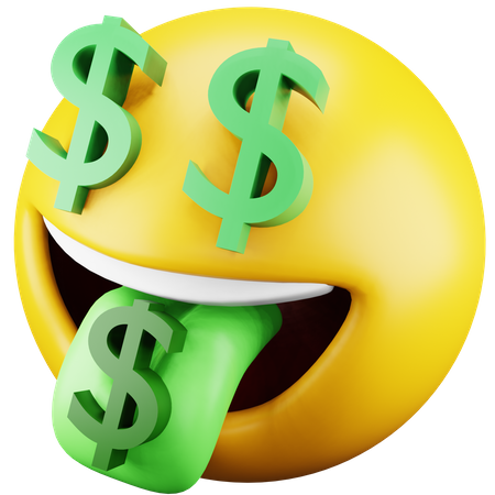 Dollar Emoji  3D Icon