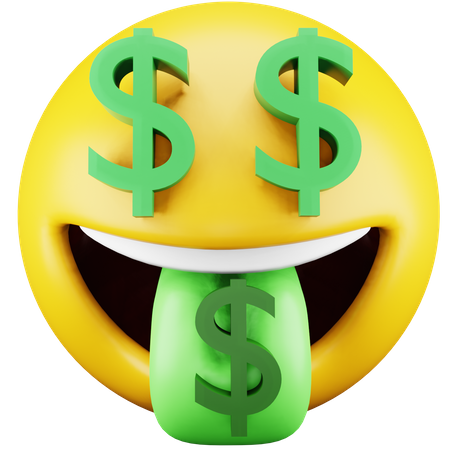 Dollar Emoji  3D Icon