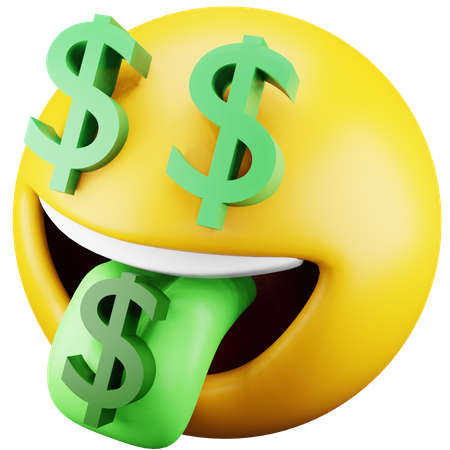 Dollar Emoji 3D Icon