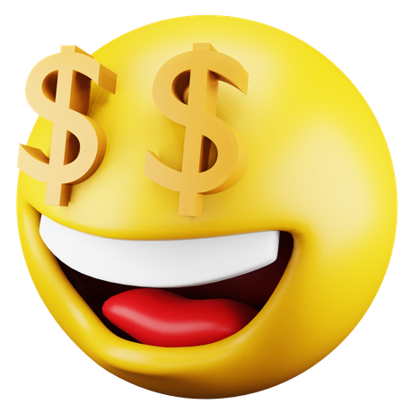 Dollar Emoji 3D Icon
