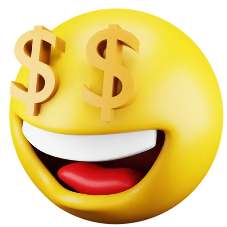 Dollar-Emoji  3D Icon