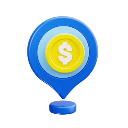 Emplacement en dollars  3D Icon