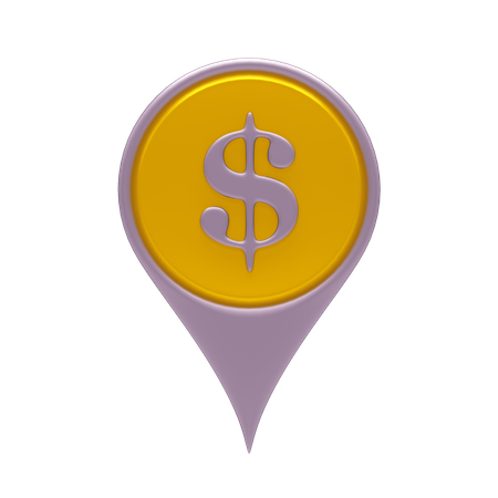 Emplacement en dollars  3D Icon