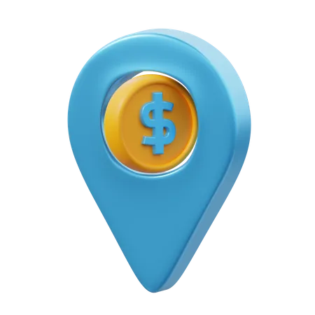 Emplacement en dollars  3D Icon