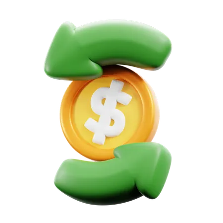 Dollar Exchange  3D Icon