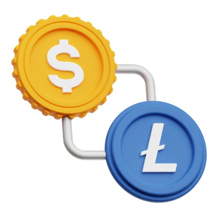 달러 교환  3D Icon