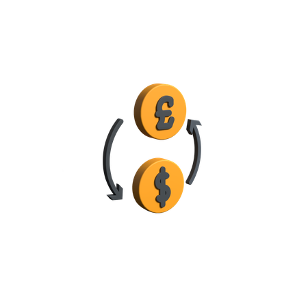 Dollar exchange  3D Icon