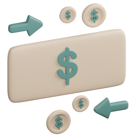 Dollar Exchange  3D Icon