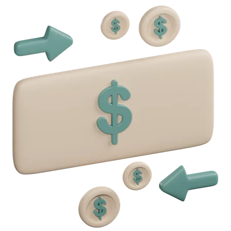 Dollar Exchange  3D Icon