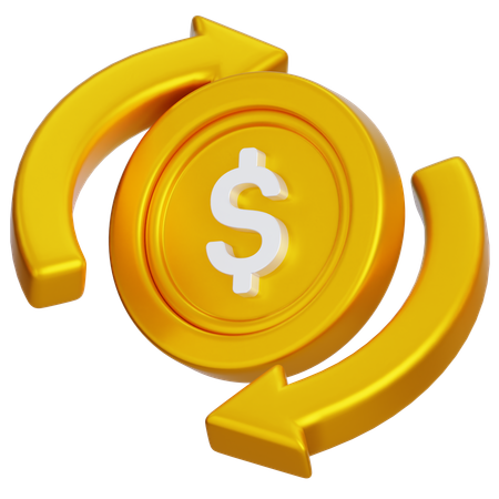 Dollar Exchange  3D Icon