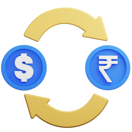 Dollar Exchange  3D Illustration