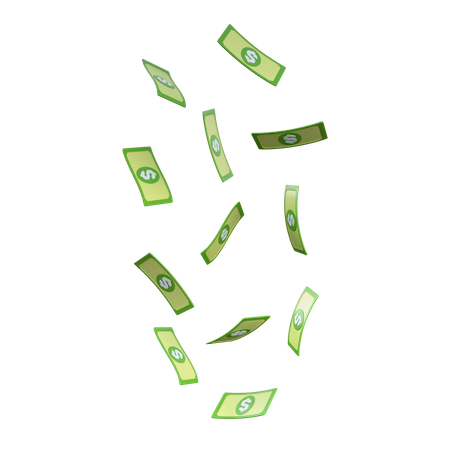 Dollar fallen  3D Icon