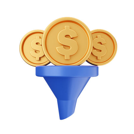 Dollar Filter  3D Icon