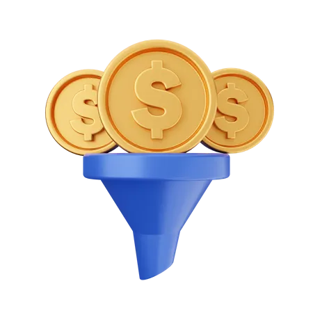 Dollar Filter  3D Icon