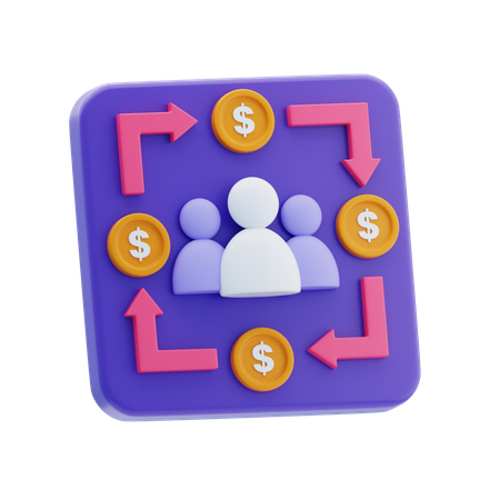 Dollar Flow  3D Icon