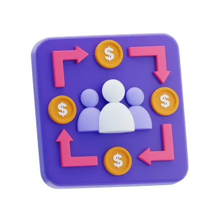 Dollar Flow  3D Icon