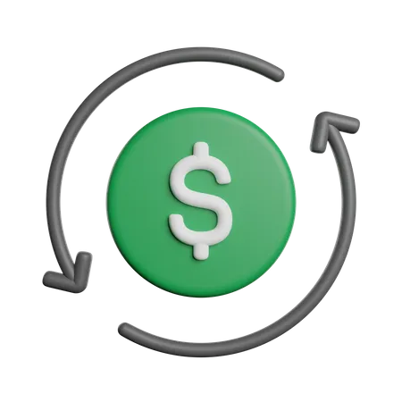 Dollar Flow  3D Icon