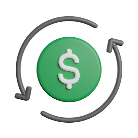 Dollar Flow  3D Icon