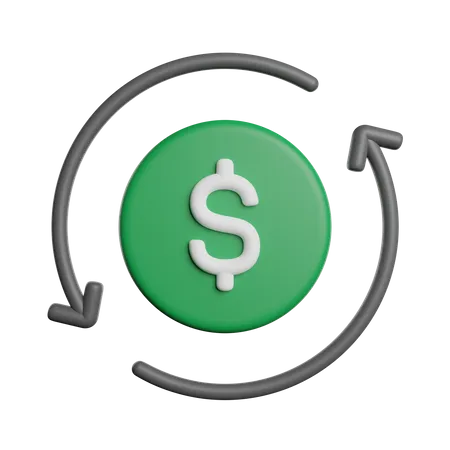 Transfer Money Data 3D Icon