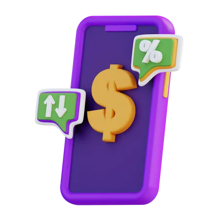 Dollar Fluctuation  3D Icon