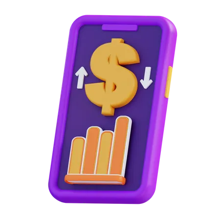 Dollar Fluctuation  3D Icon