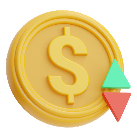 Dollar Fluctuation  3D Icon