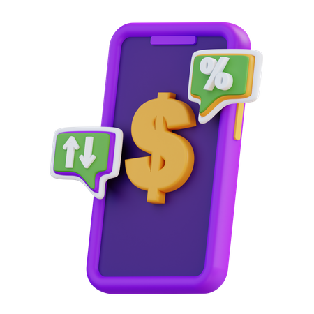 Dollar Fluctuation  3D Icon