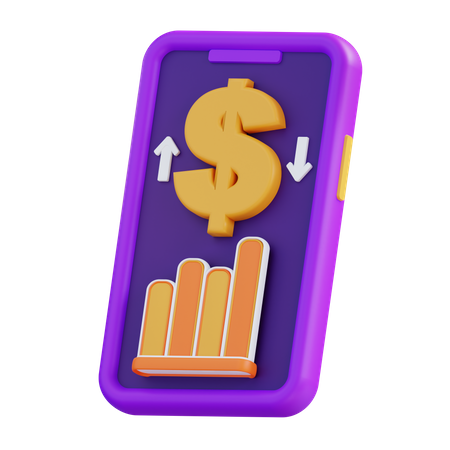 Dollar Fluctuation  3D Icon