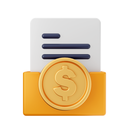 Dollar Folder  3D Icon