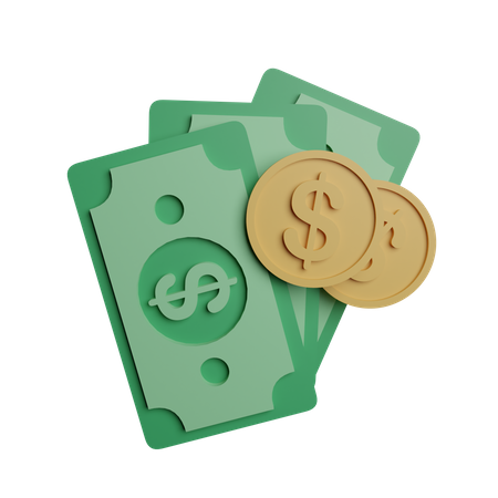 Dollargeld  3D Illustration