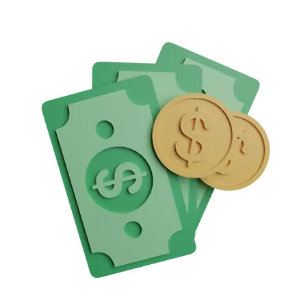 Dollargeld  3D Illustration