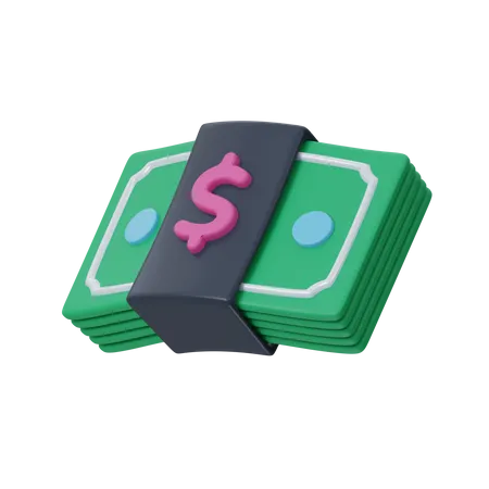 Dollar-Geld-Bündel  3D Icon