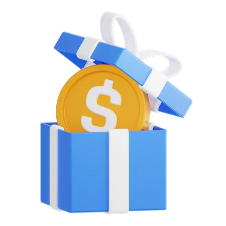 Dollar Gift  3D Icon