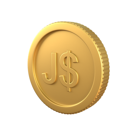 Dollar Gold Coin  3D Icon