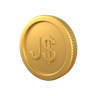 jamaican dollar gold coin 3d logos