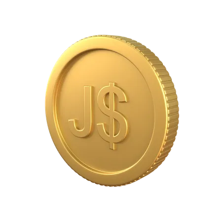 Dollar-Goldmünze  3D Icon