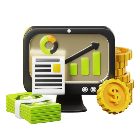 Dollar Growth  3D Icon