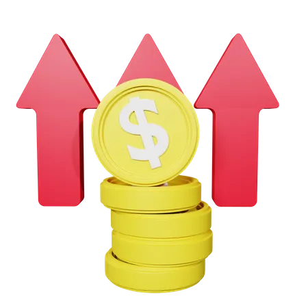 Dollar Growth  3D Icon