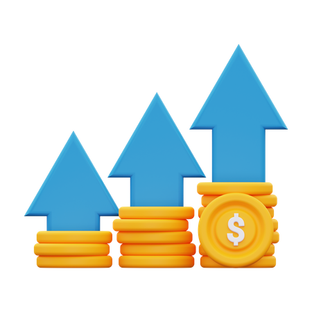 Dollar Growth  3D Icon