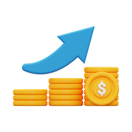 Dollar Growth  3D Icon