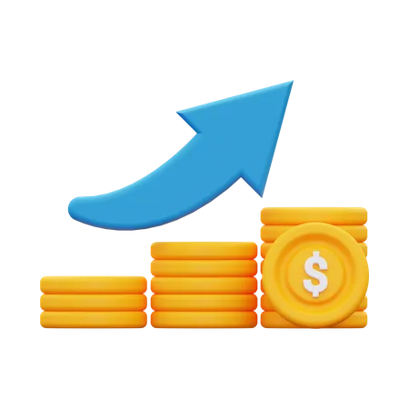 Dollar Growth  3D Icon