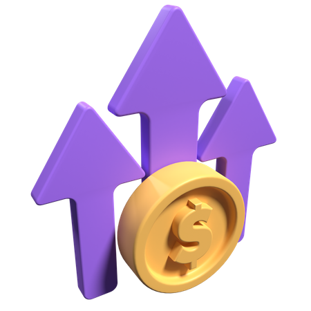 Dollar Growth  3D Icon