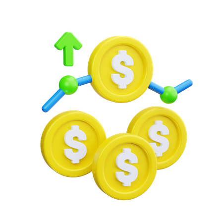 Dollar Growth  3D Icon