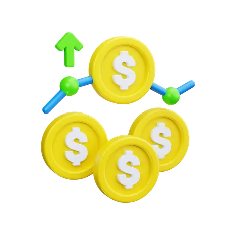 Dollar Growth  3D Icon